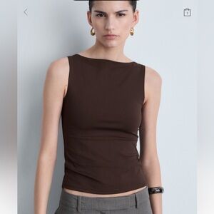 Mango Chocolate Brown Top
